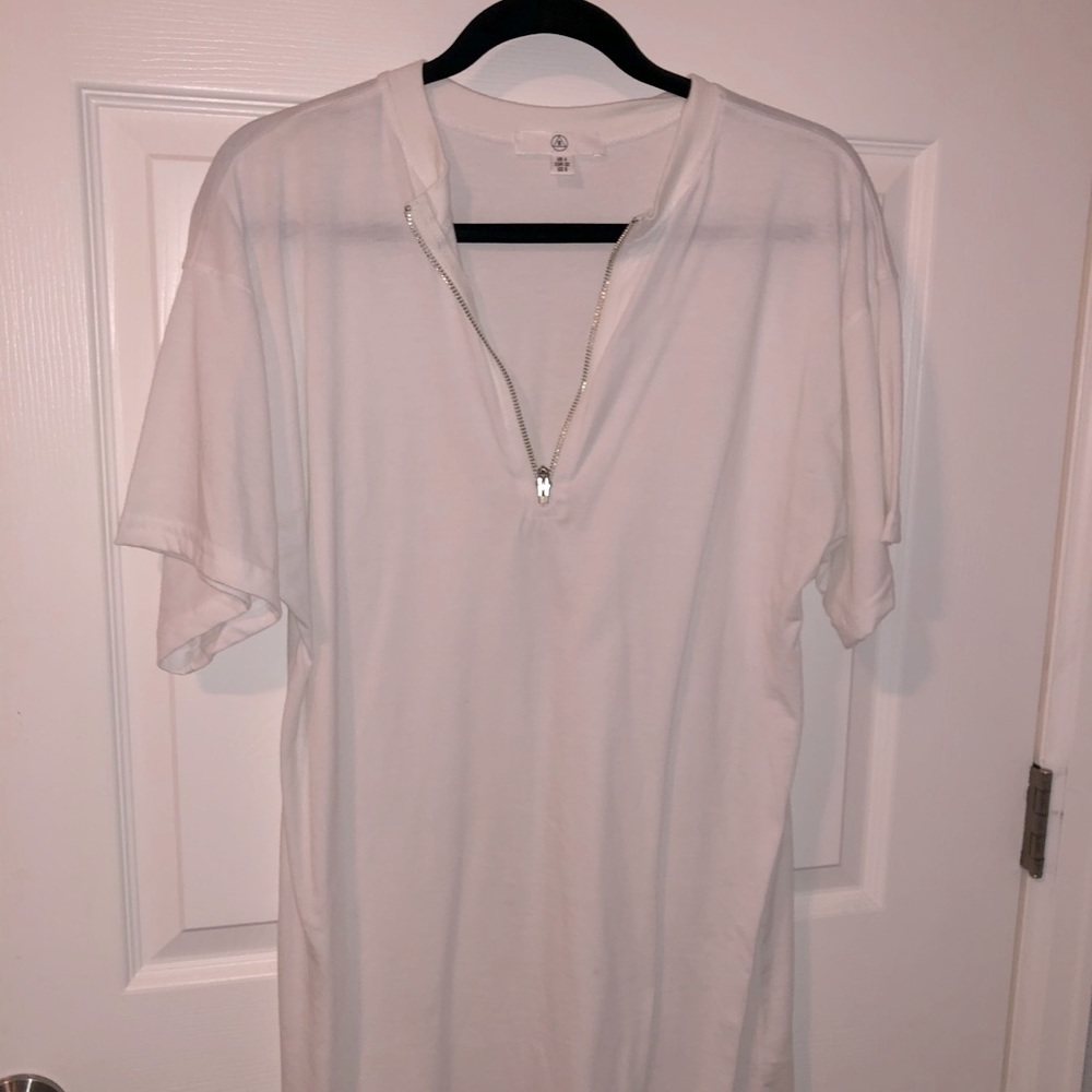 White Tshirt Dress / Cover Up